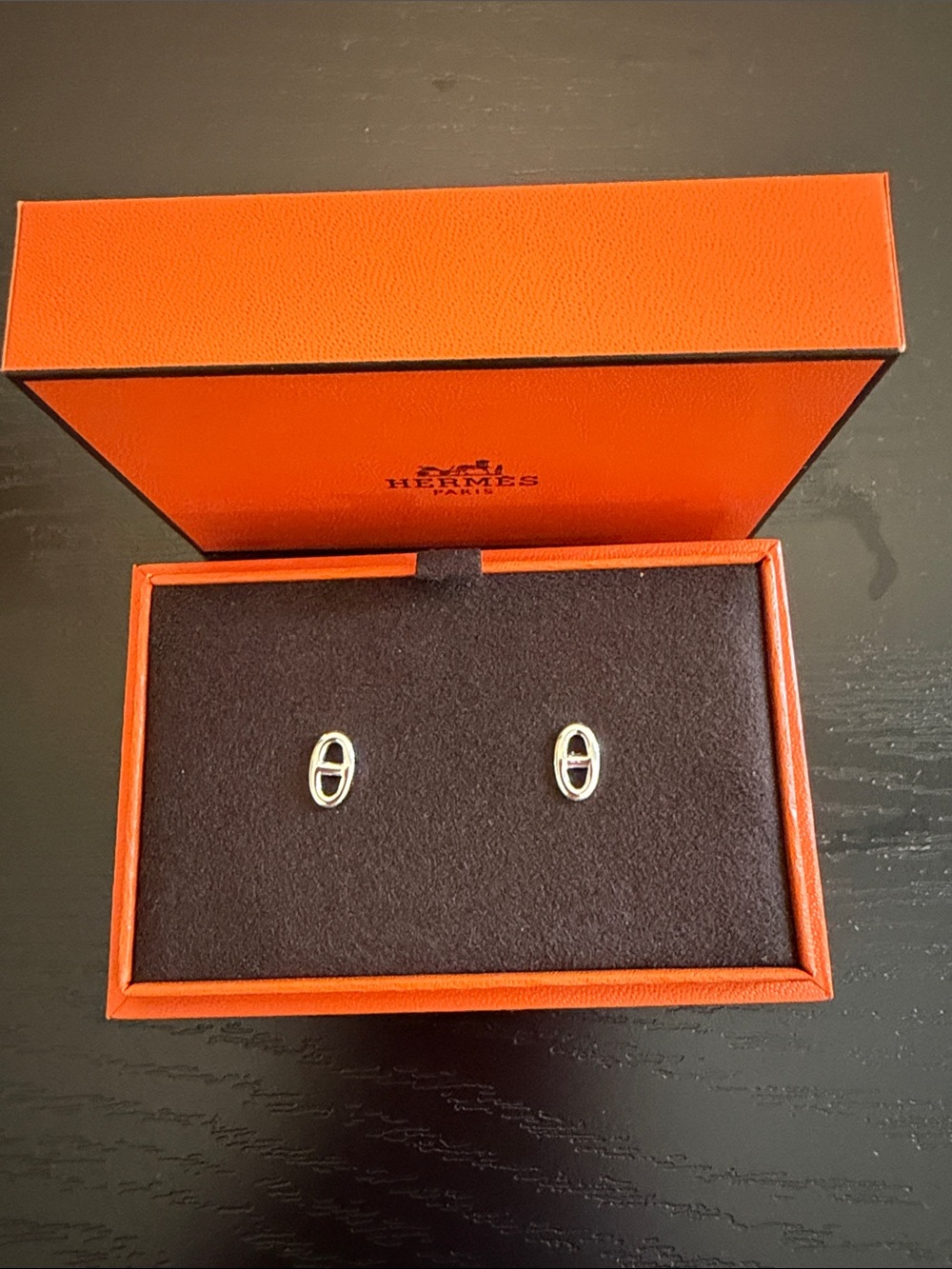 Hermes Silver Farandole Earrings  NWT